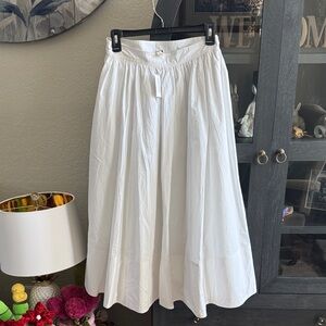 Banana Republic White Maxi Skirt